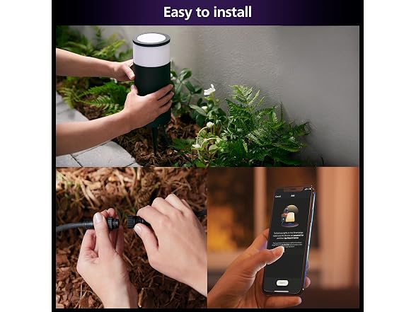 Philips Hue Calla Large Outdoor Pedestal Light (Low-Volt)
