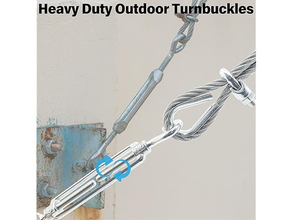 Turnbuckles Eye x Hook M8 4pc