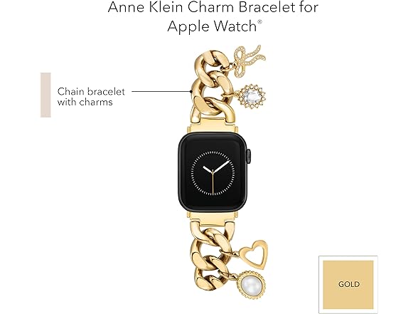 Anne Klein Fashion Chain Bracelet for Apple Watch
