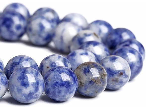jiejinyu 8MM 45PCS Sodalite Natural Stone Spacer