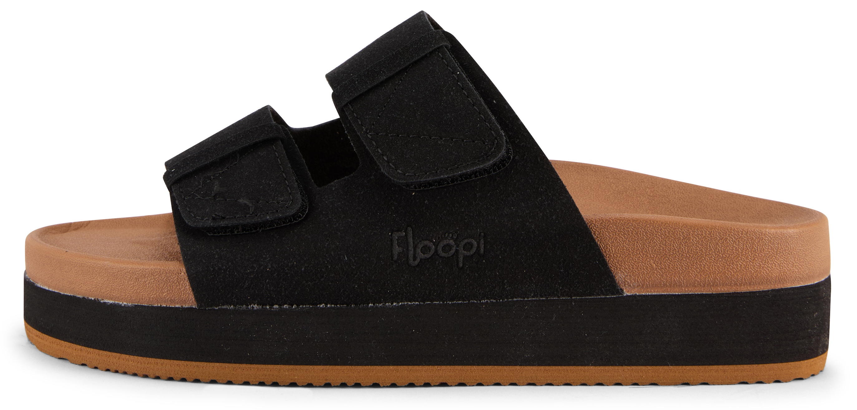 Floopi Womens Microsuede Wedge Slide - Gallery 14