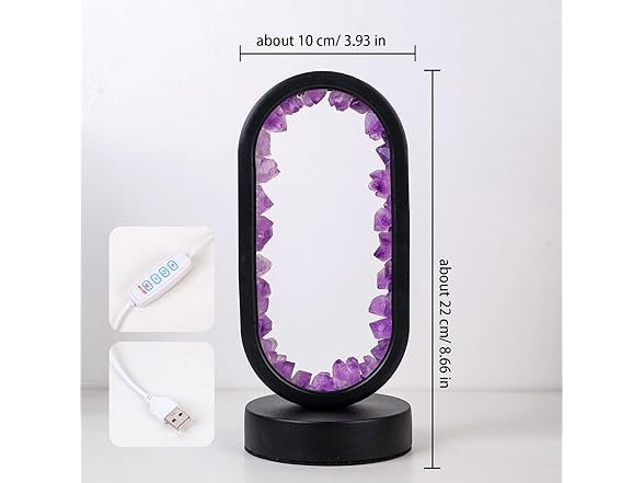 MOKACRYSTAL Flourite Lamp