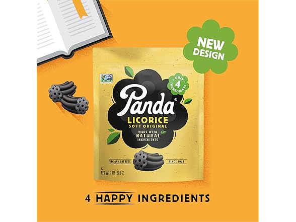 Panda Natural Licorice 7oz (8pk)