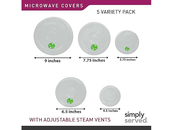 Simply Served Steam Vents, 5pk