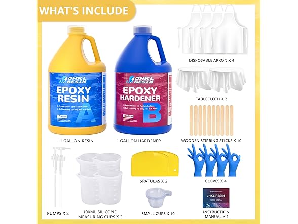 JHKL RESIN 2 Gallon Crystal