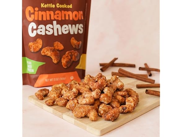 Platinum Cinnamon Cashews 13 oz
