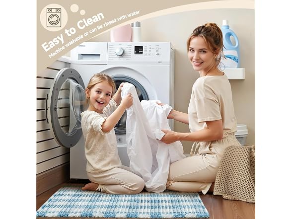Waffle Bath Mat, Cute Bathroom Rugs Non