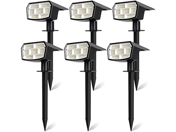 Sucolite 6-Pack Solar Spot Lights Outdoor