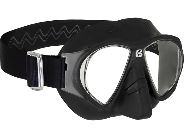 Cressi Force 2-Lens Dive Mask, Black