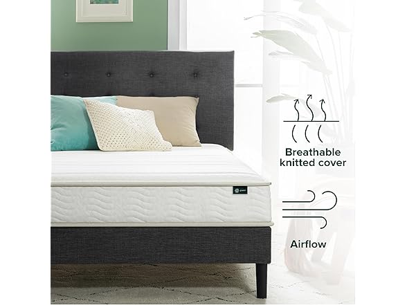 ZINUS 6" Foam and Spring Hybrid Full Mattress