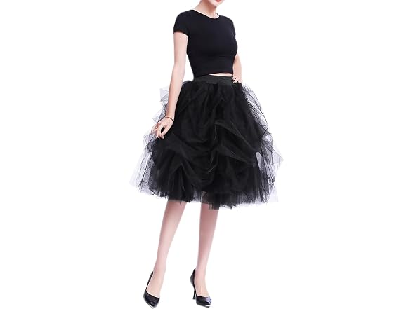 Wdpl Women (XL) Short Tulle Skirt Gathered Skirts