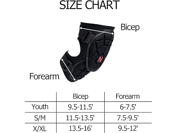 NURIBASE Batters Elbow Guard Adult