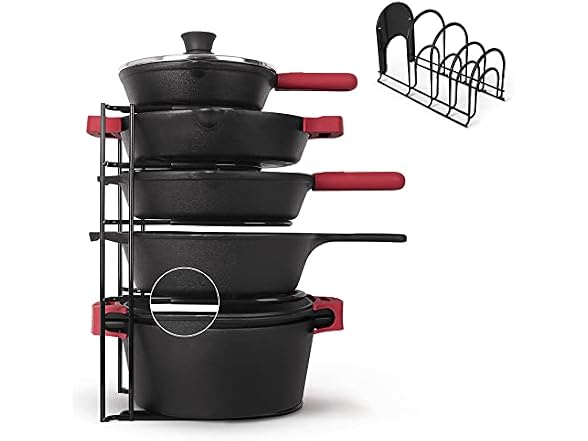 Cuisinel 15" Silicone-Coated Pan Organizer