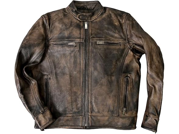 Hot Leathers JKM1019 Men's Distressed