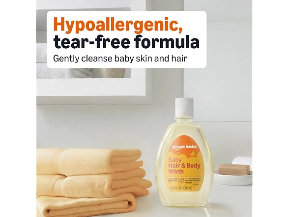 Amazon Basics Tear Free Baby Hair and Body Wash