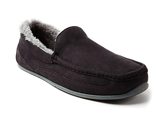 Deer Stags Men's Spun Slipper, Black 14