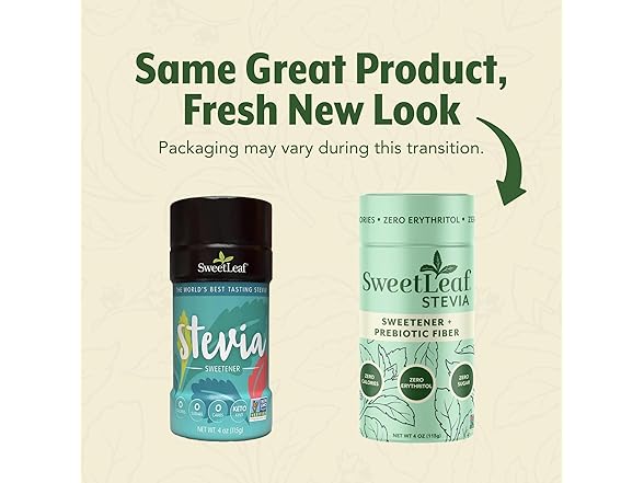 3PK SweetLeaf Stevia Powder Shaker Jar - 4 oz.