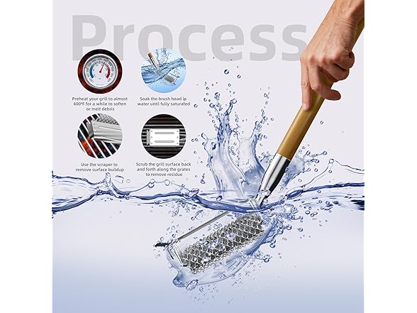 Grill Brush Bristle Free