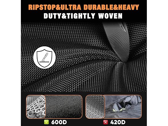 GREENER Zero Turn Lawn Mower Cover (800D) Black