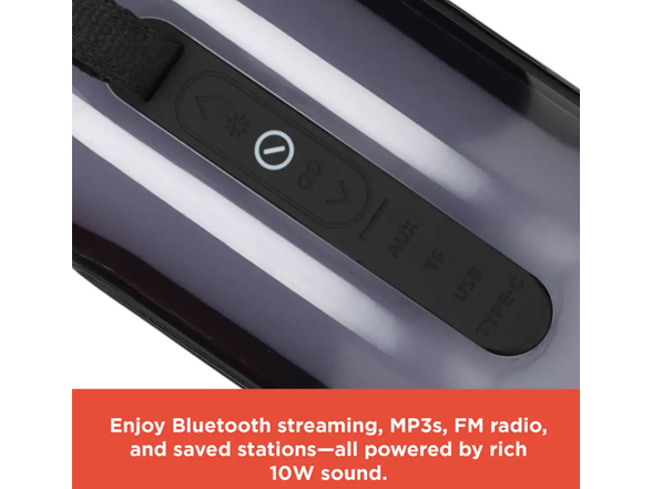 RadioShack 10W Wireless Bluetooth Speaker with 360 Lighting