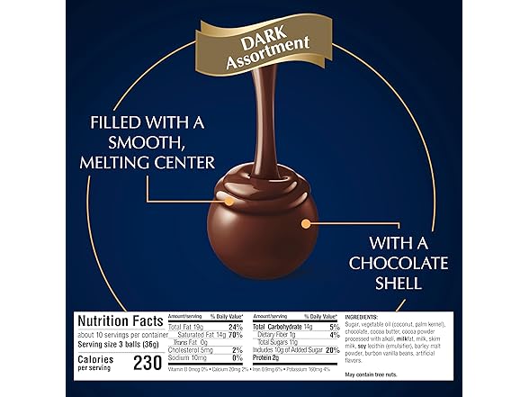Lindt Lindor Assorted Dark Truffles 12.7