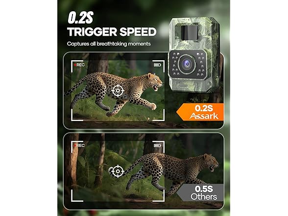 Assark Solar Trail Camera | 48MP 30FPS