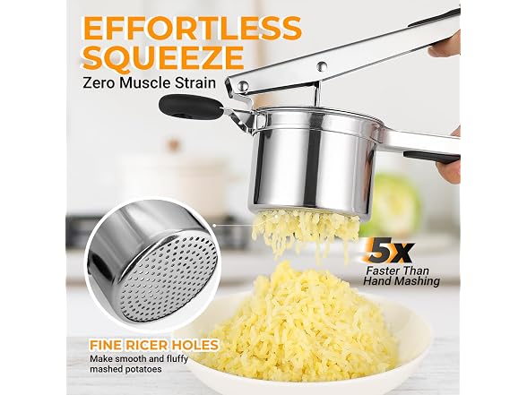 Amroicus Stainless Steel Potato Ricer