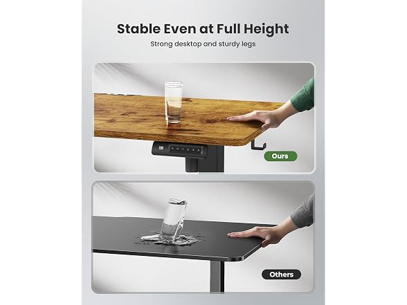 Marsail Electric Standing Desk, Adjustable, 55x24"