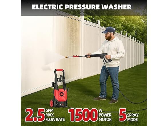 Electric Pressure Washer 2.5 GPM