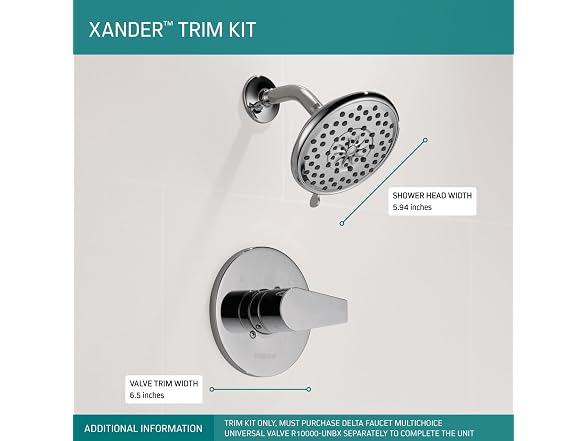 Peerless PTT14219 Xander Shower Head Trim Only