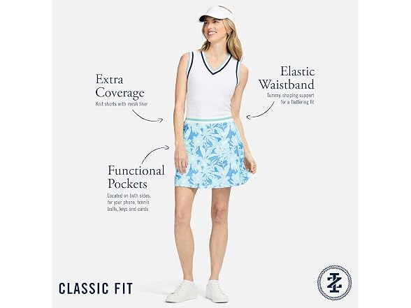 Izod Women (S) Activewear A-Line Skort Stretch