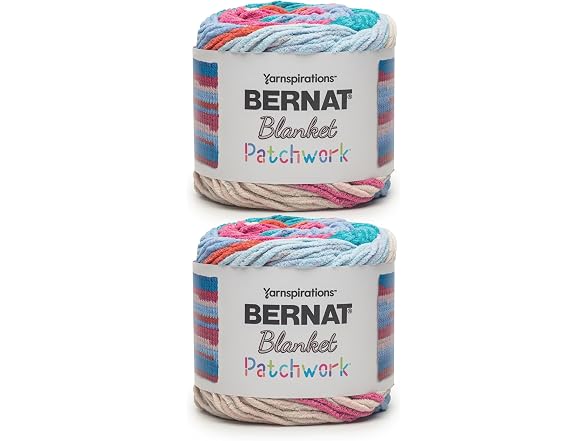 Bernat Polyester Yarn (300g/10.5oz, 220 Yards) - Beach Towel Color
