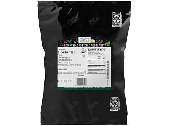 Frontier Organic Elderberries, 16oz