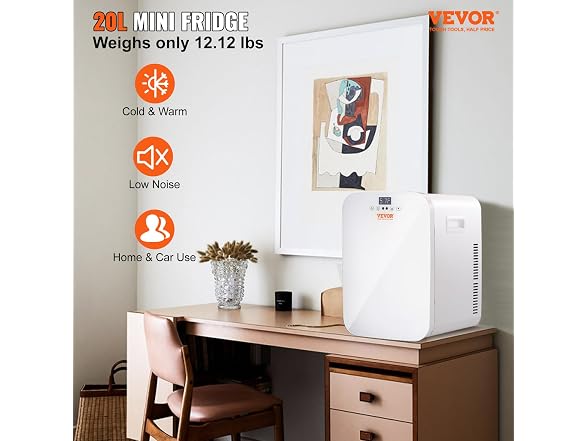 VEVOR Mini Fridge, 20L Skincare Fridges