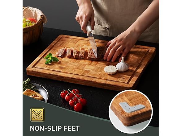 3 Pack Bamboo Cutting Board Set