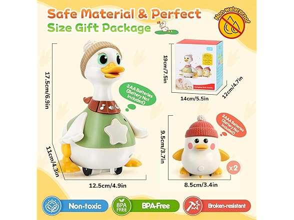 KETIEE Musical Dancing Ducks for Babies