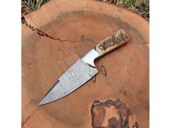 Vetus Damascus Hunting Knife Sheath 8"