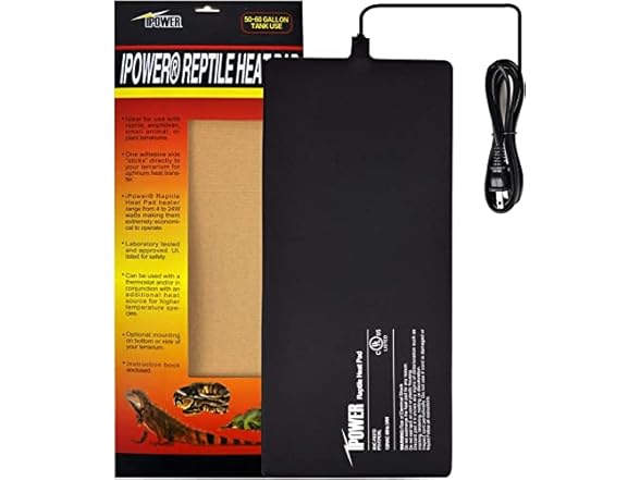 iPower 8 by 18-Inch 24W Reptile Heat Mat