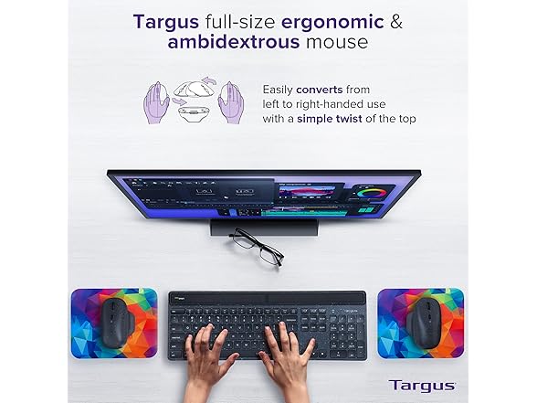 Targus ErgoFlip EcoSmart Ambidextrous Mouse