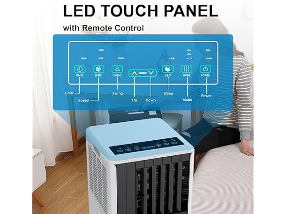 Vossfamul 3-in-1 Air Conditioner 8000BTU Portable