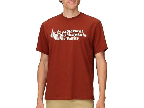 Marmot Mens MMW SS Logo Tee
