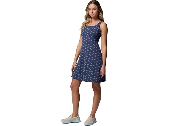 Columbia Women Pfg Dress Nocturnal Bluefin Pride