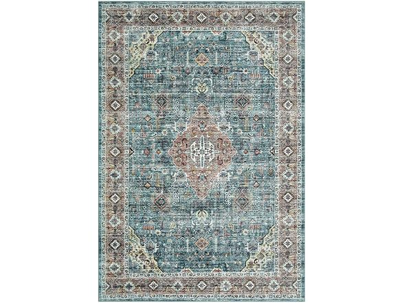 IMINROME 8x10 Vintage Area Rug, Green