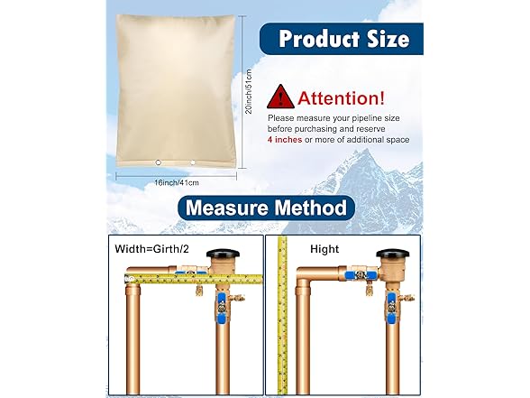 Actgan Backflow Preventer Insulation Cover
