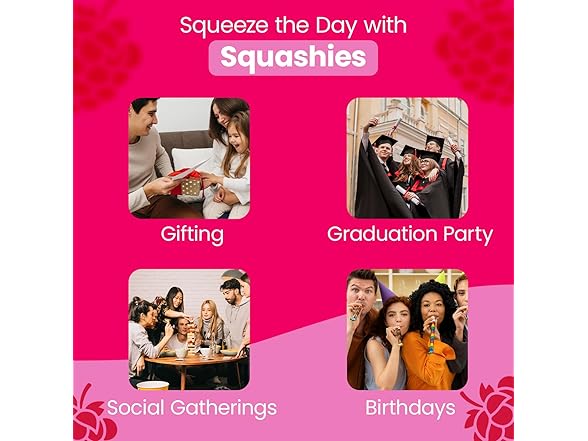 Smarties Squashies Foam Gummy Candies - Raspberry