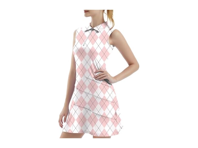 Fkeep Women Tennis Golf Dresses Zipper Shorts - Gallery 19