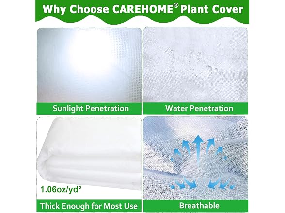 Cotika 10 x 30 Ft Plant Covers Freeze