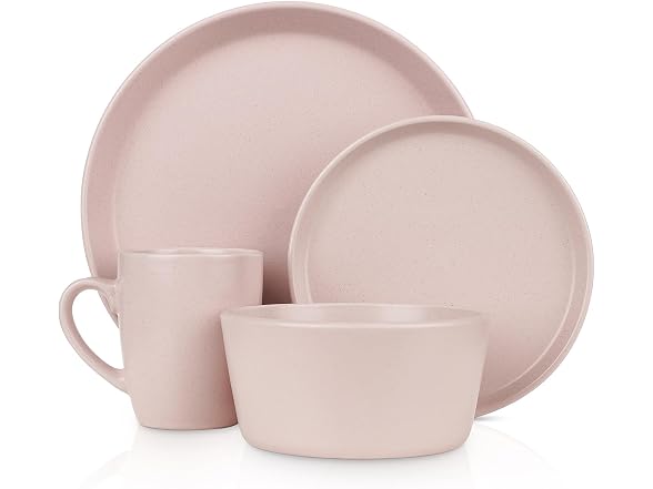 Stone Lain Albie Stoneware 16-Piece Modern Dinnerware Set