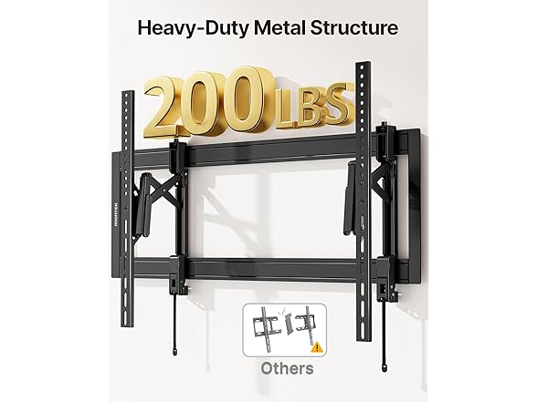 monTEK Heavy Duty Tilting TV Wall Mount | 55-105"