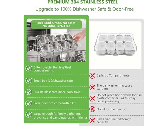Xinzhanbuy Stainless Steel Snackle Box